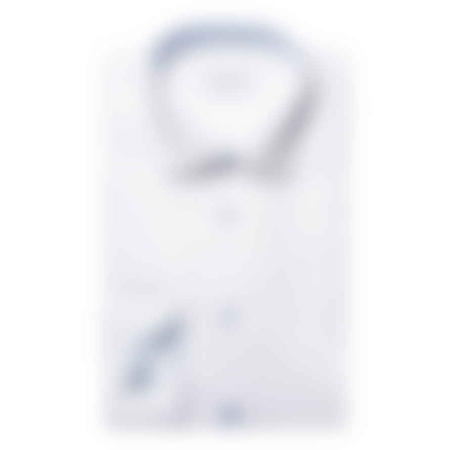 ETON - White Contemporary Fit Signature Twill Shirt - Geometric Contrast Details 10001210600