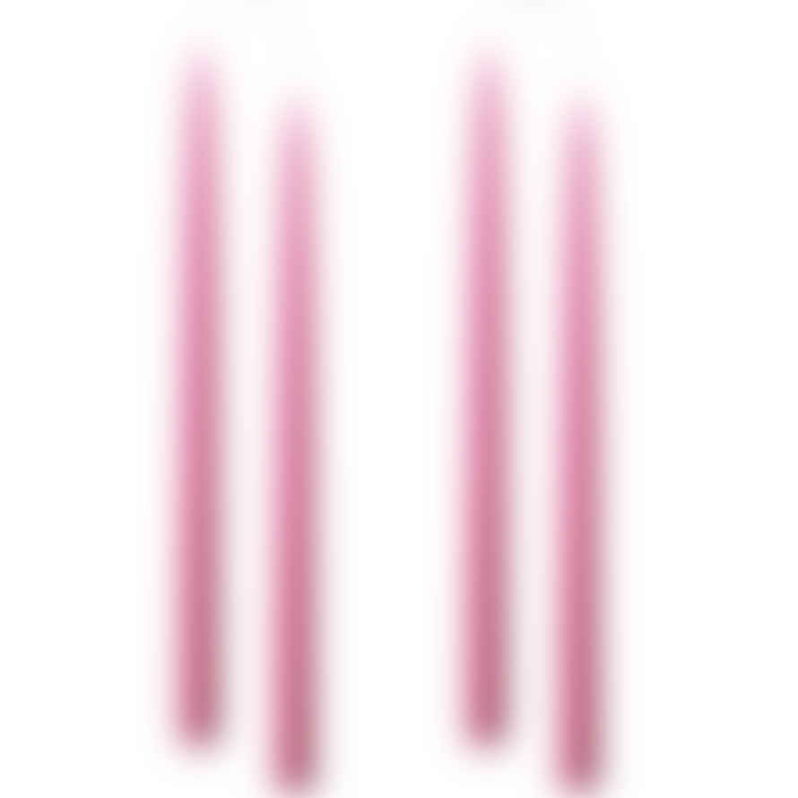 Kunstindustrien Pair Of Cerise Hand Dipped Taper Candle / Long