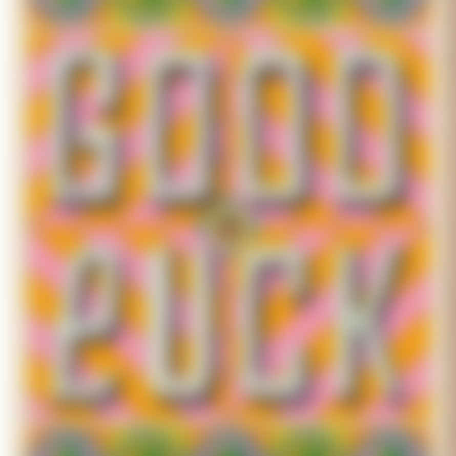 Ohh Deer Good Luck Card Typographic