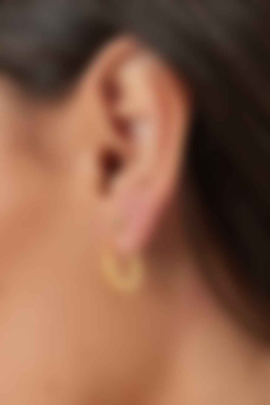 Les Cléias Acier Inoxydable Boucles D'oreilles Ovales En Acier Inoxydable Doré Risel - 3 Tailles Disponibles