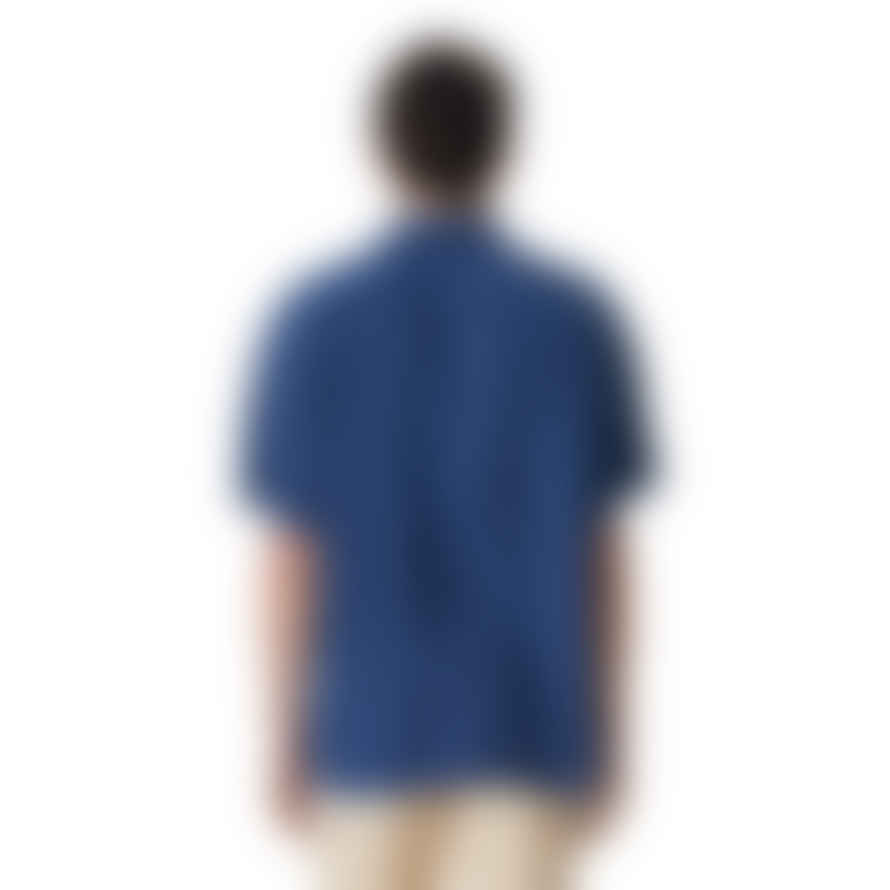  Portuguese Flannel Dogtown Short Sleeve Shirt Blue