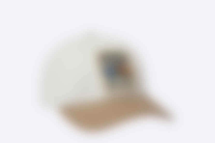 HUF Long Shot Curved Visor 6 Panel Hat White