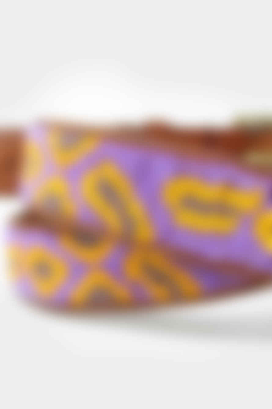 ASPIGA Fully Beaded Cheetah Belt - Purple