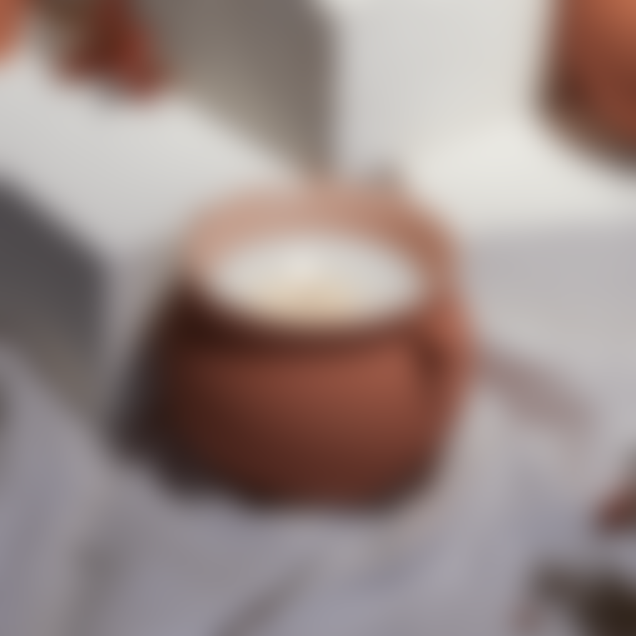 Paddywax UK Santorini Ceramic Candle - Terracotta - Raw Clay & Pear