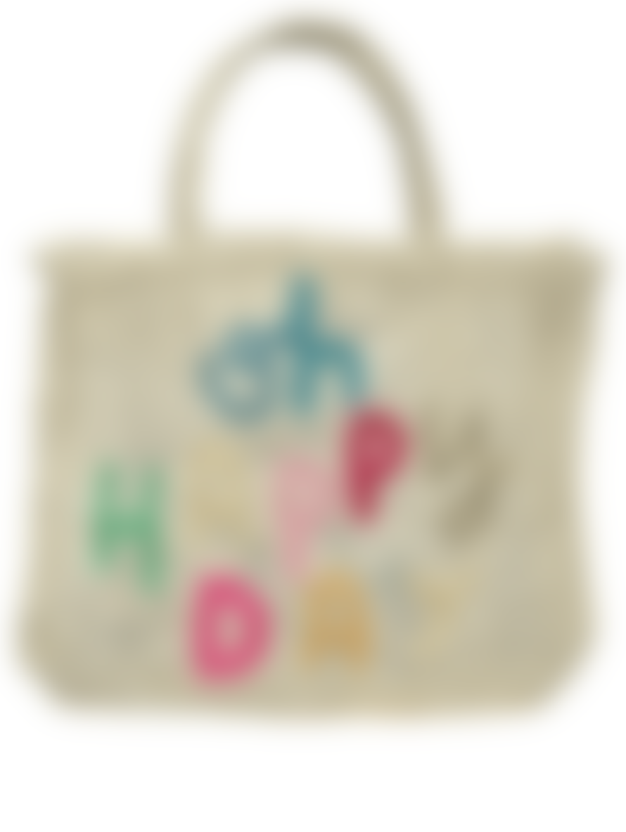 The Jacksons London Oh Happy Day Natural Jute Bag