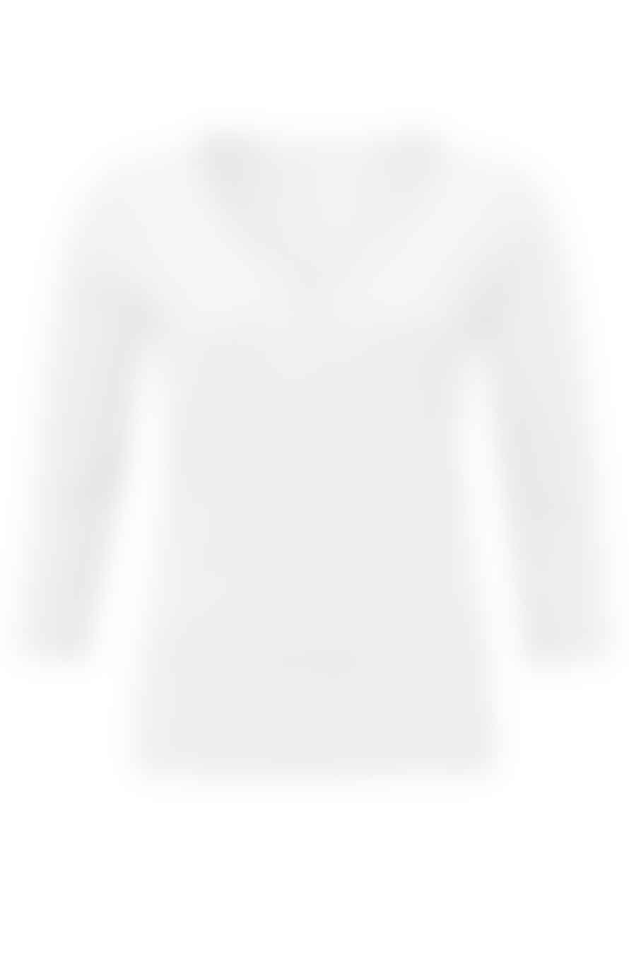 Yaya Top With V Neckline And Button Detail | Pure White