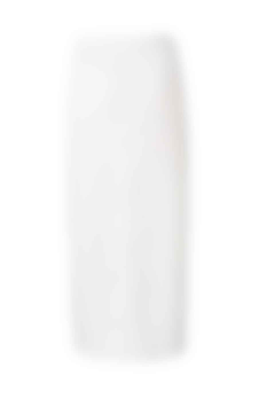 Yaya Denim Maxi Skirt With Slit | Off White