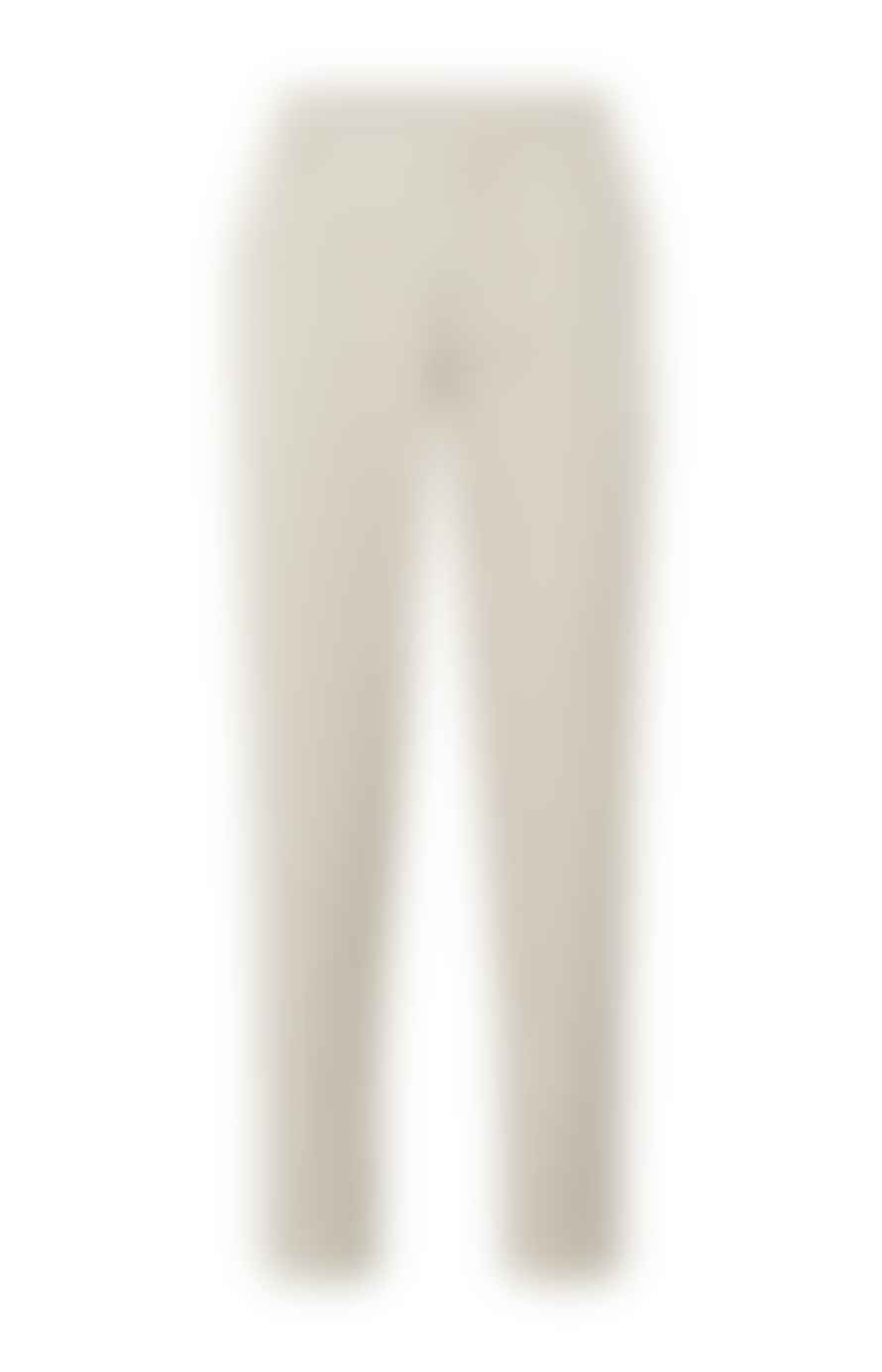Yaya Woven Loose Fit Trousers With Pleats And Elasticated Waist | Gray Morn Beige