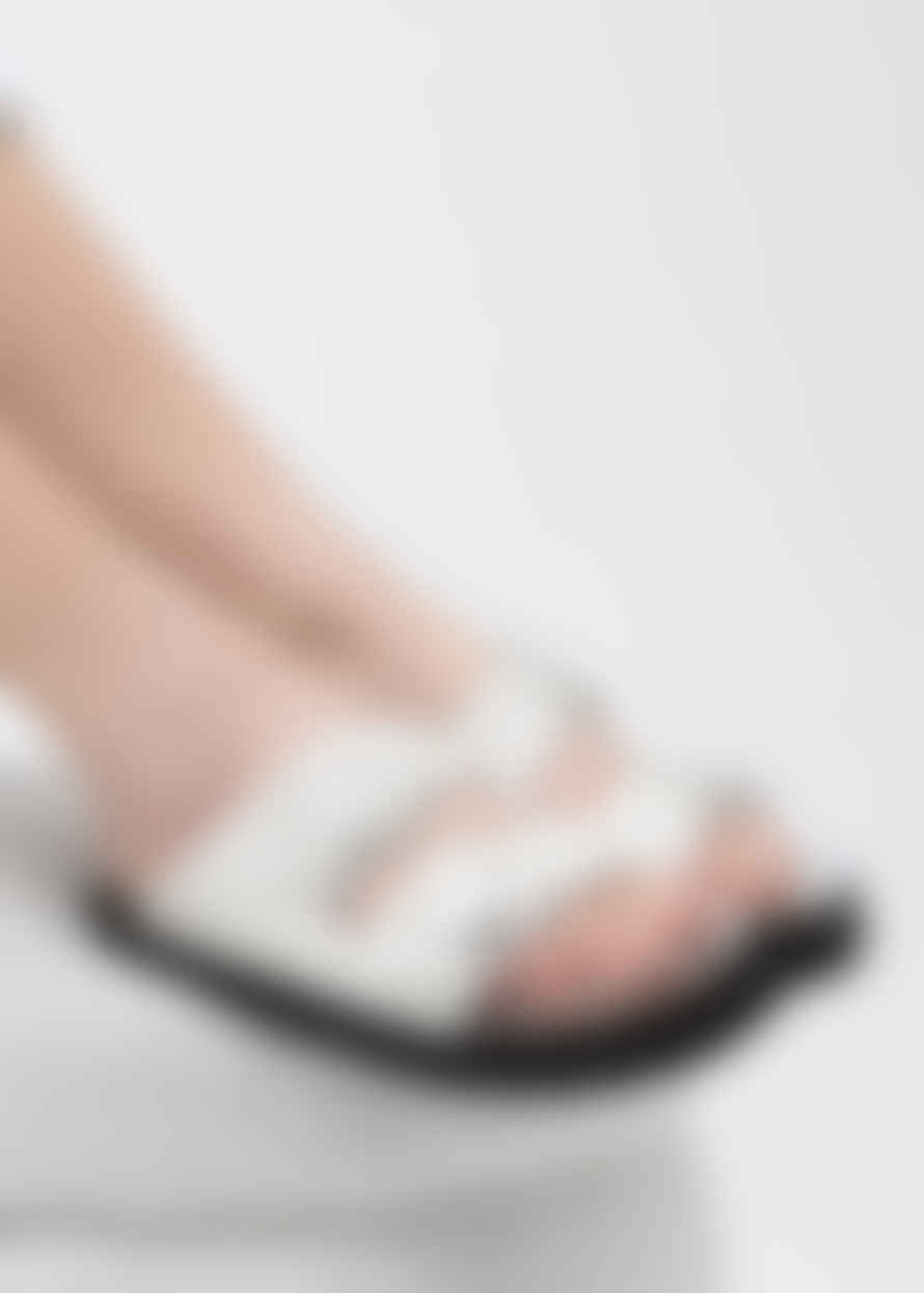 Genuins Galia Leather Sandals - White