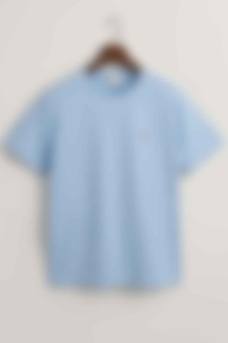 Gant - Regular Fit Shield T-shirt In Dove Blue 2003184 474