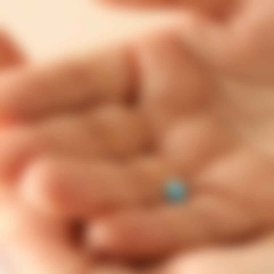 Lisa Angel Semi-precious Turquoise Stone Teardrop Pendant Necklace