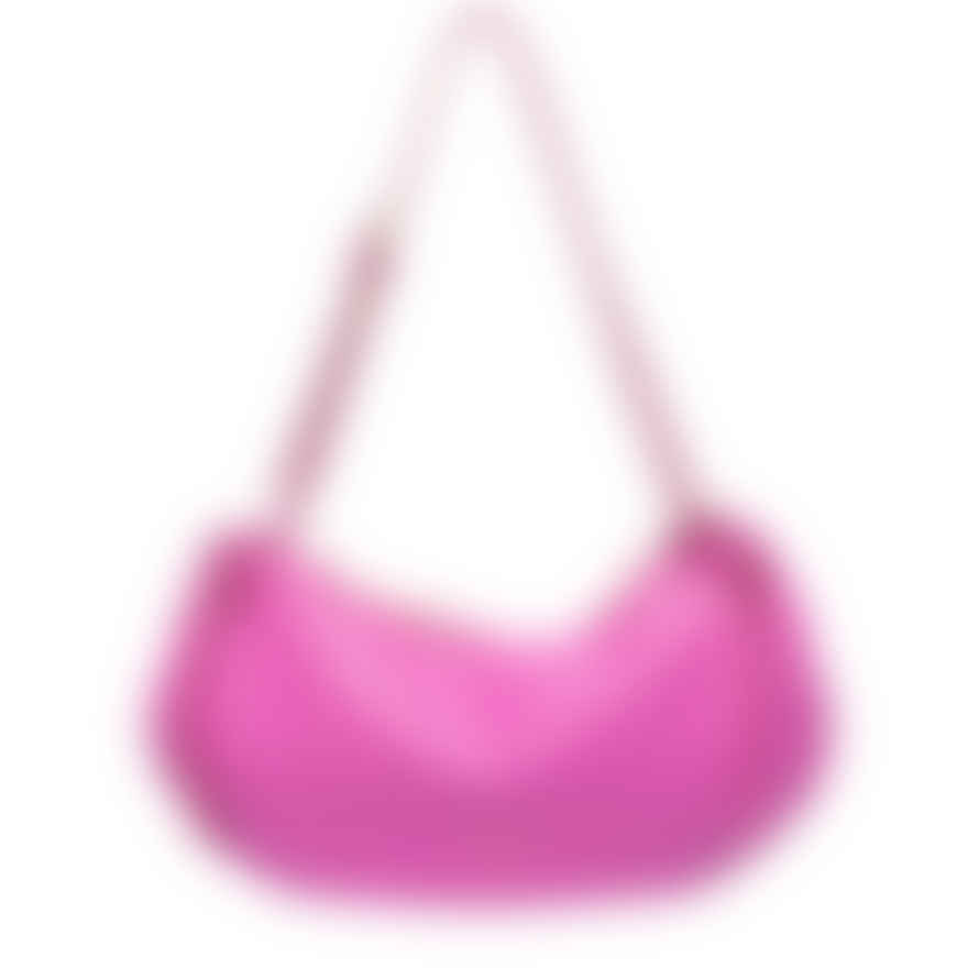 Every Other 12008 Tassel Slouch Shoulder Bag In Fuchsia