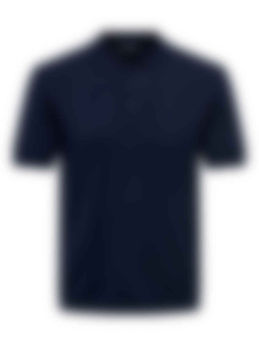Only & Sons Only And Sons Knitted S/s Polo Navy