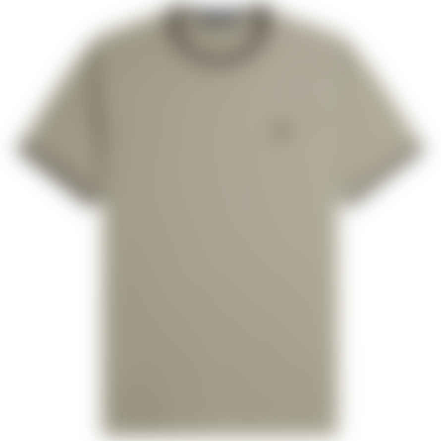 Fred Perry Twin Tipped T-shirt - Warm Grey/brick