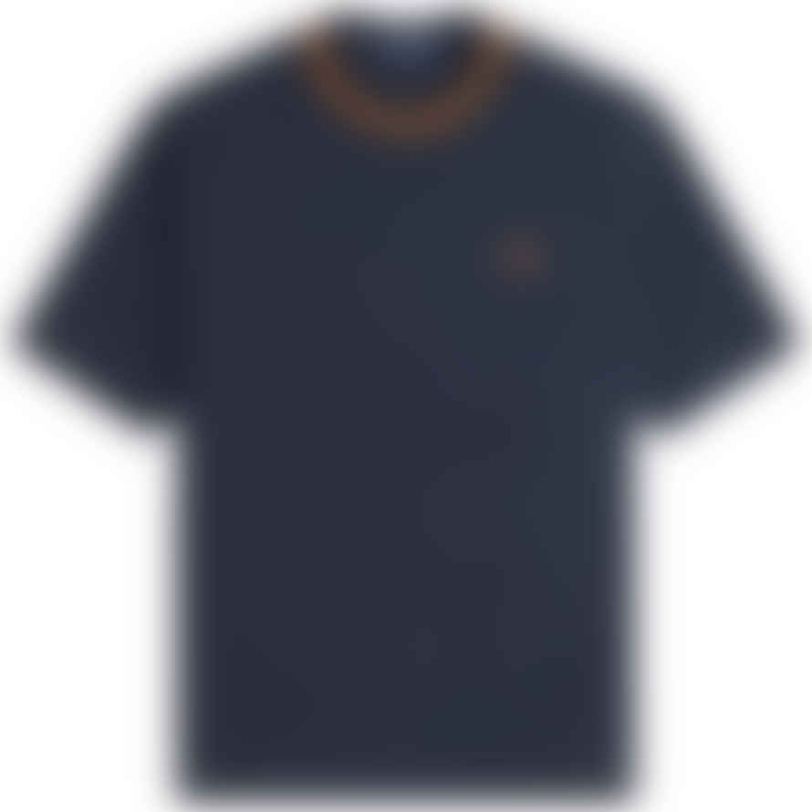 Fred Perry Crew Neck Pique T-shirt - Navy