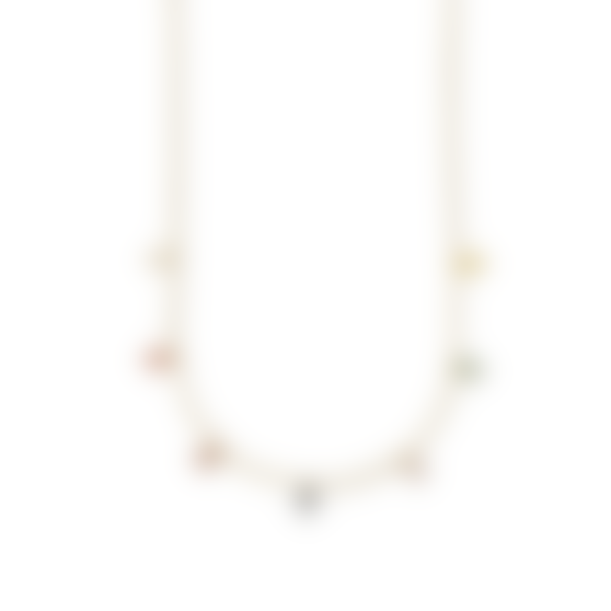 Edit & Oak Multi Baguette Charm Necklace