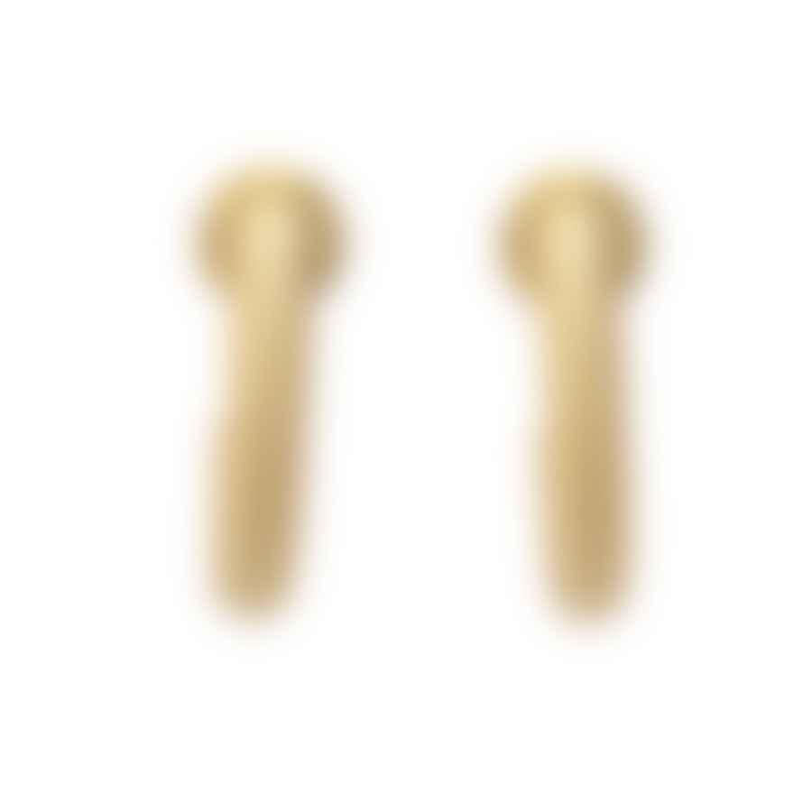 Talis Chains Ridge Hoop Earrings - Gold