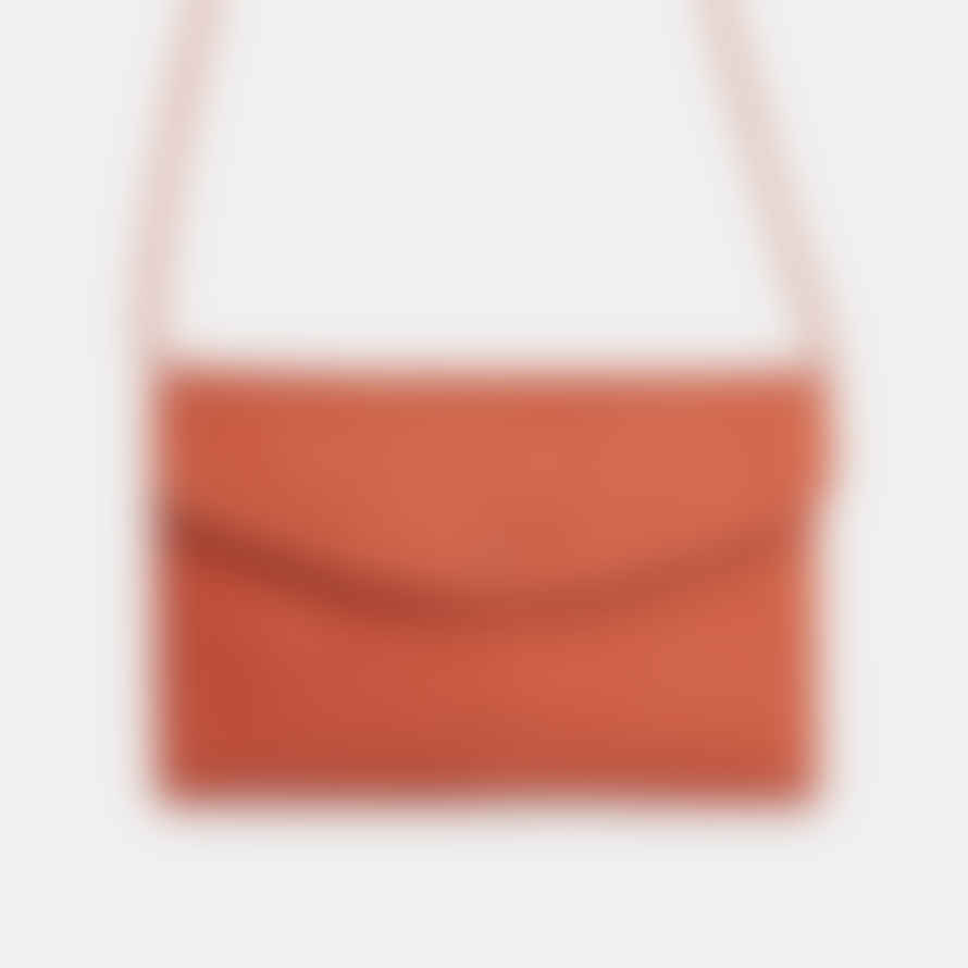 Ann kurz Arancione Nubuck Leather Bag