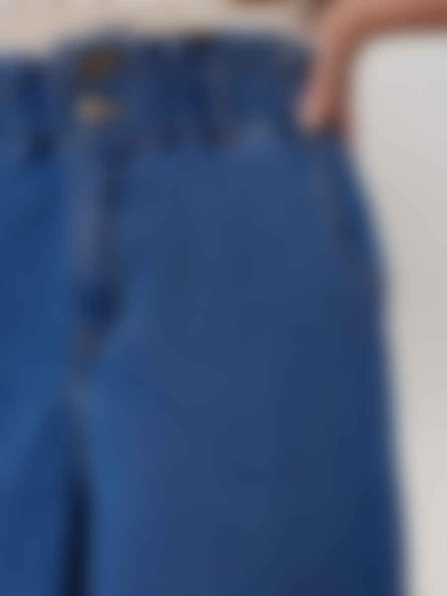 Numph Nululu Denim Shorts - Medium Blue