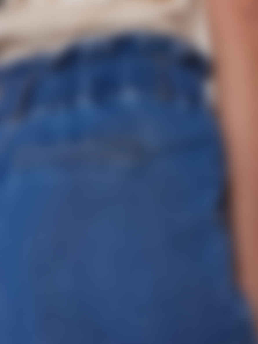 Numph Nululu Denim Shorts - Medium Blue