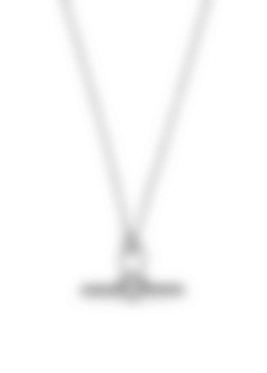 Orelia Dainty T-bar Knot Necklace - Silver