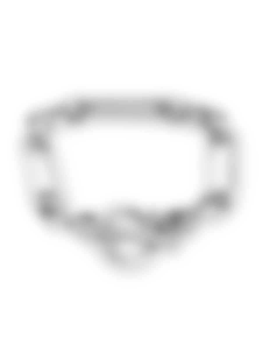 Orelia Rectangular Link T-bar Bracelet - Silver