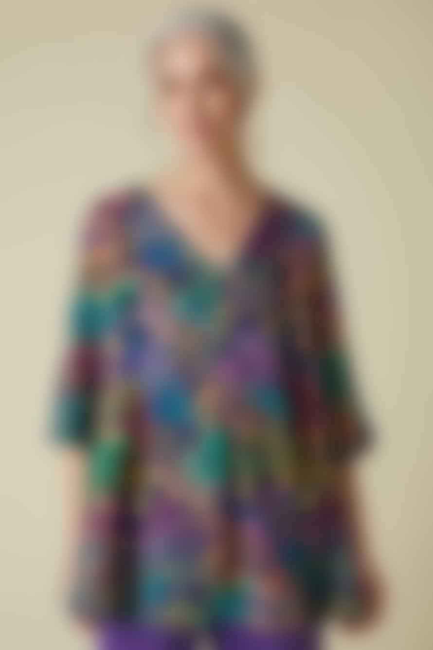 Sahara Scattered Floral Linen Tunic - Multi
