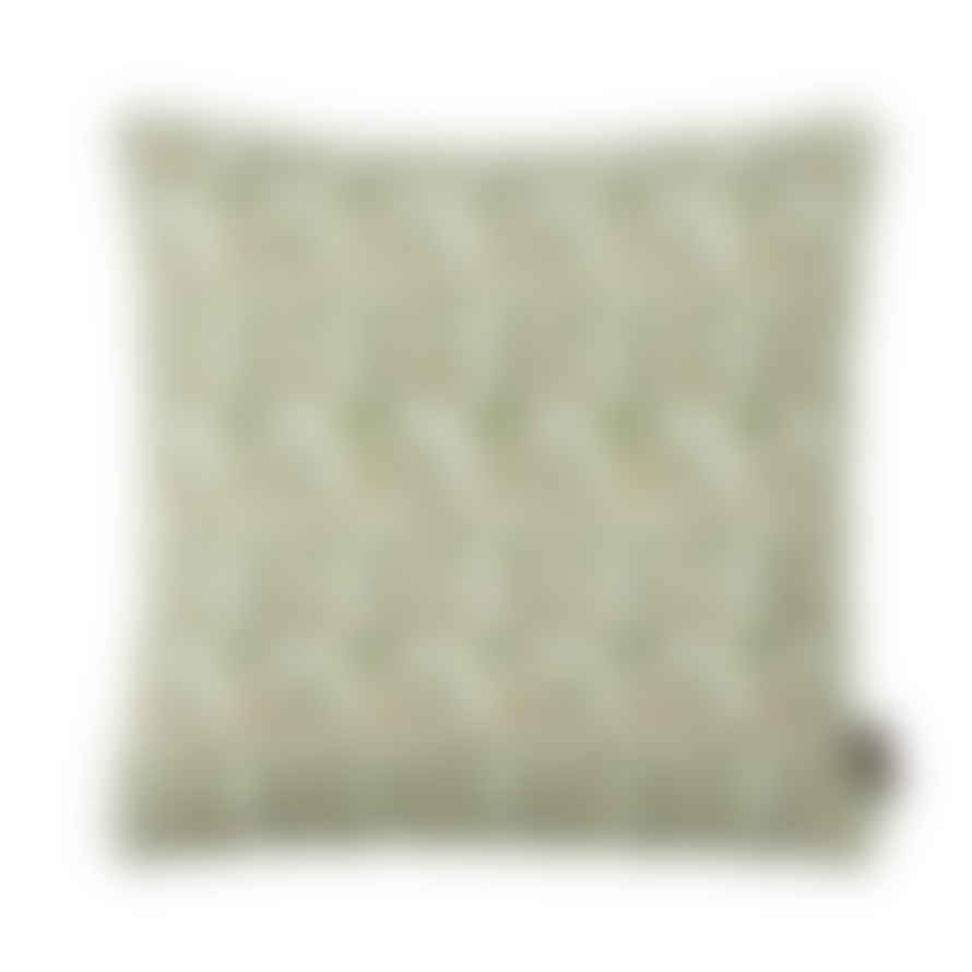 Bungalow DK Sage Green Block Printed Cushion