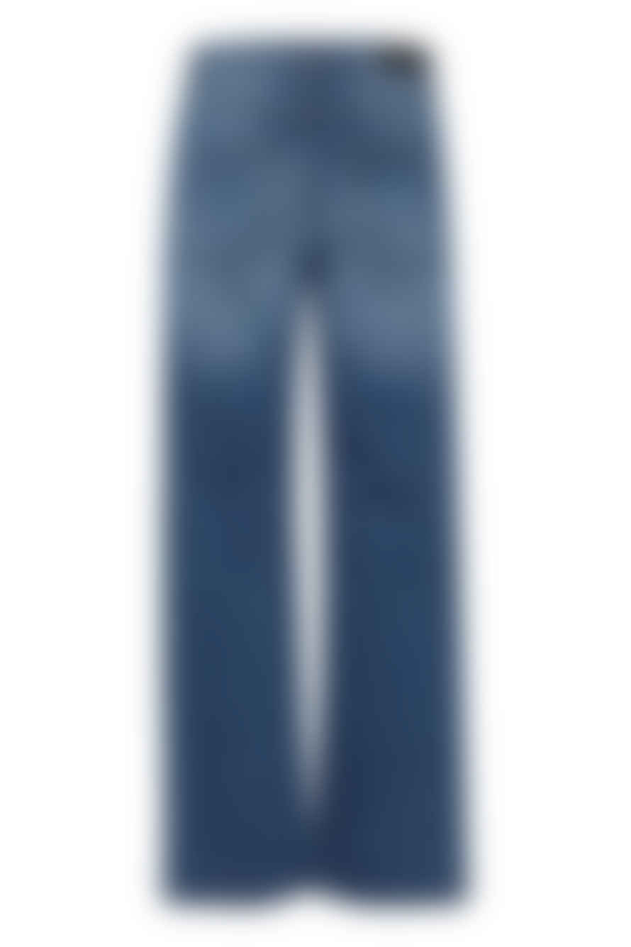 ICHI Twiggy Straight Denim Medium Blue Jeans