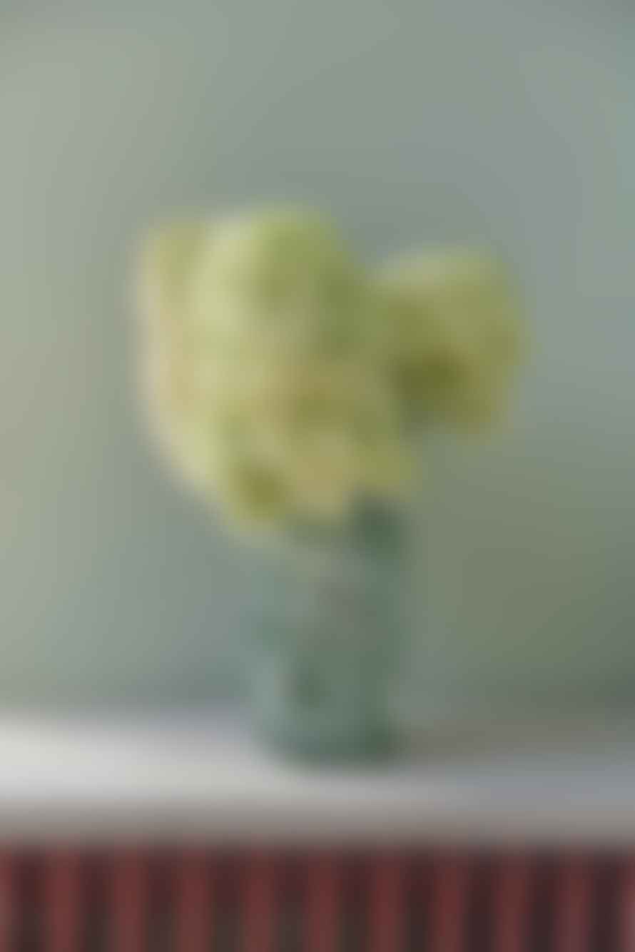 HAY Small Green Swirl Splash Roll Neck Vase