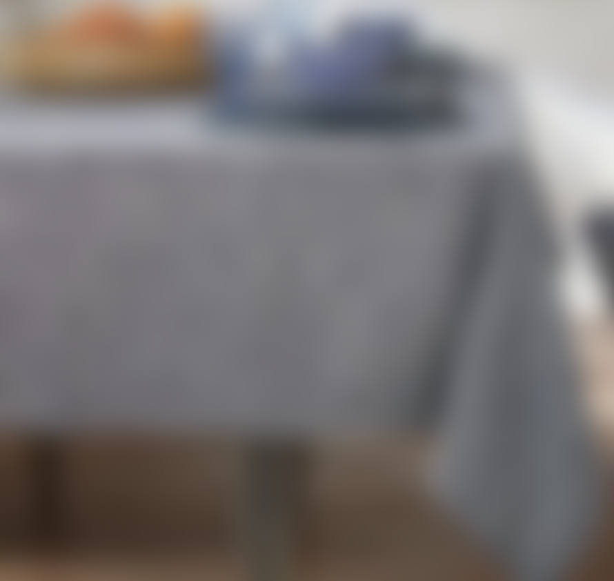 Waltons of Yorkshire Chambray Tablecloth In Flint Blue 130 x 280cm