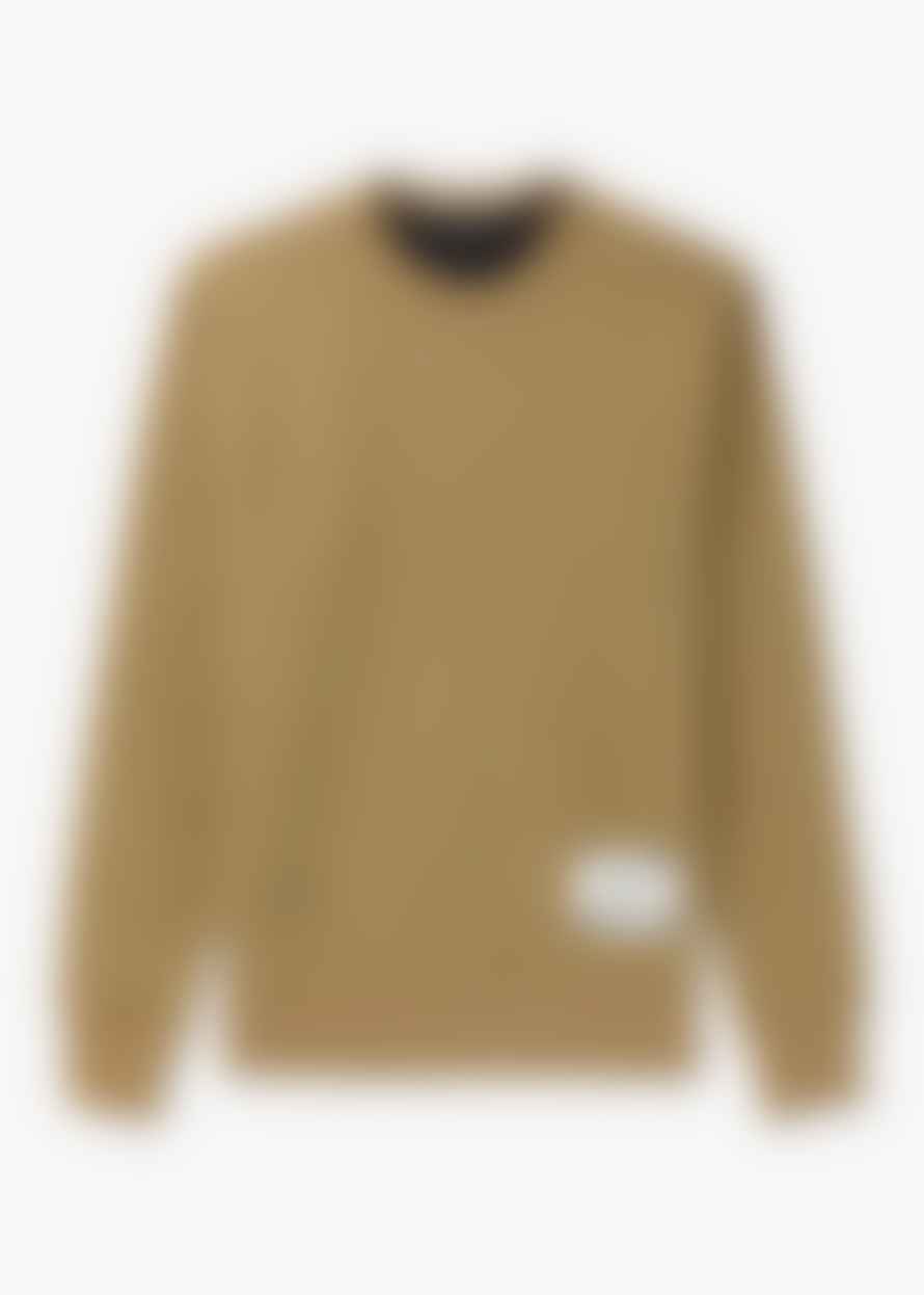 Belstaff Mens Centenary Applique Label Sweatshirt In British Khaki