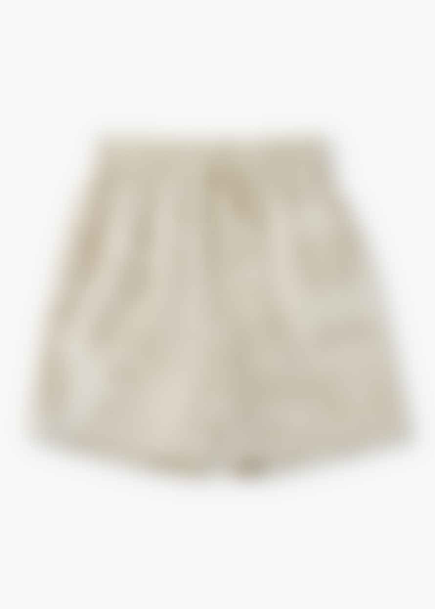Les Deux Mens Lesley Paisley Shorts In Light Ivory