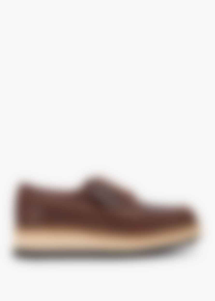 Clarks Originals Mens Clarkhill Lace Shoes In British Tan Leather