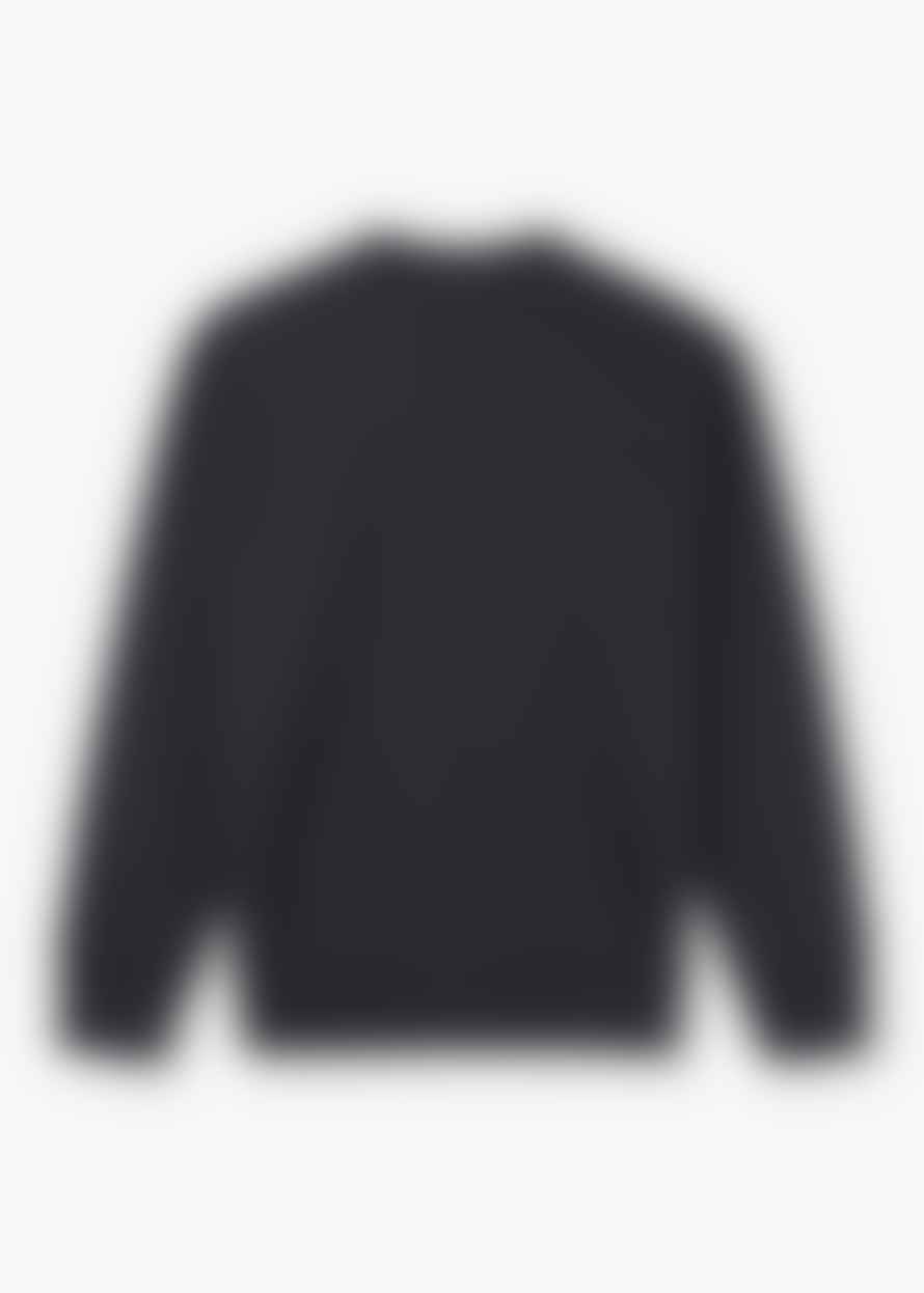 C.P. Company Mens Diagonal Fleece Logo Sweatshirt In Total Eclipse