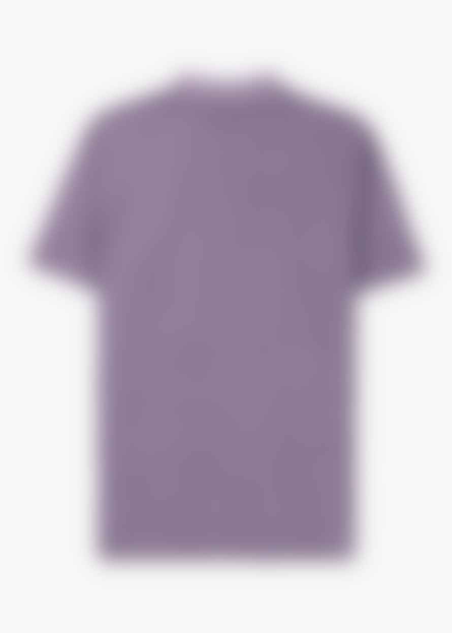Paul Smith Mens Acid Wash Polo Shirt In Purple