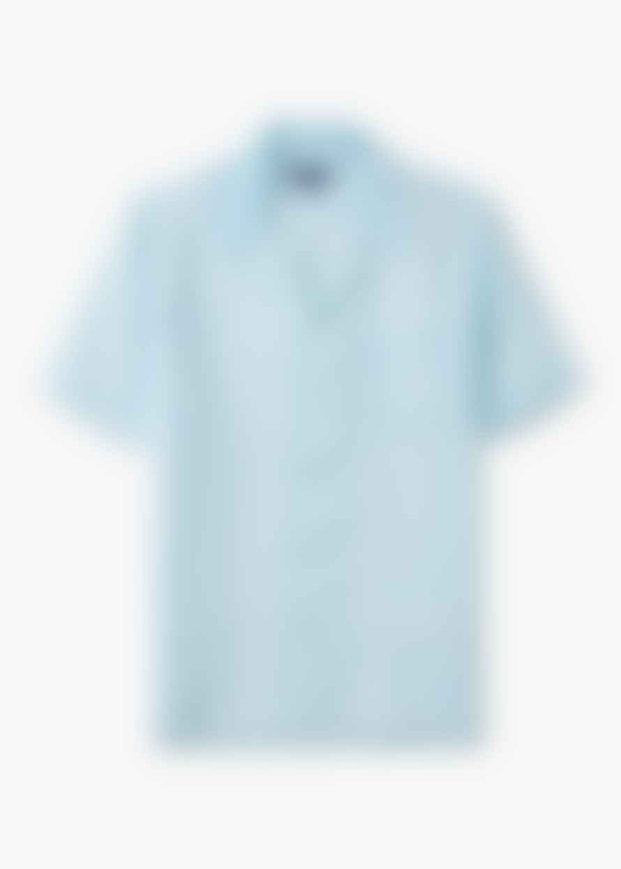 Vilebrequin Mens Charli Bowling Linen Shirt In Thalassa Blue