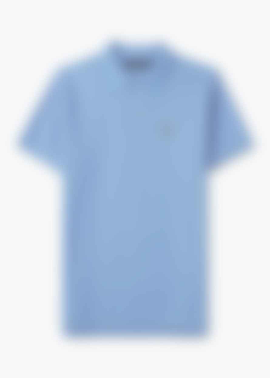 PSYCHO BUNNY Mens Classic Pique Polo Shirt In Blue