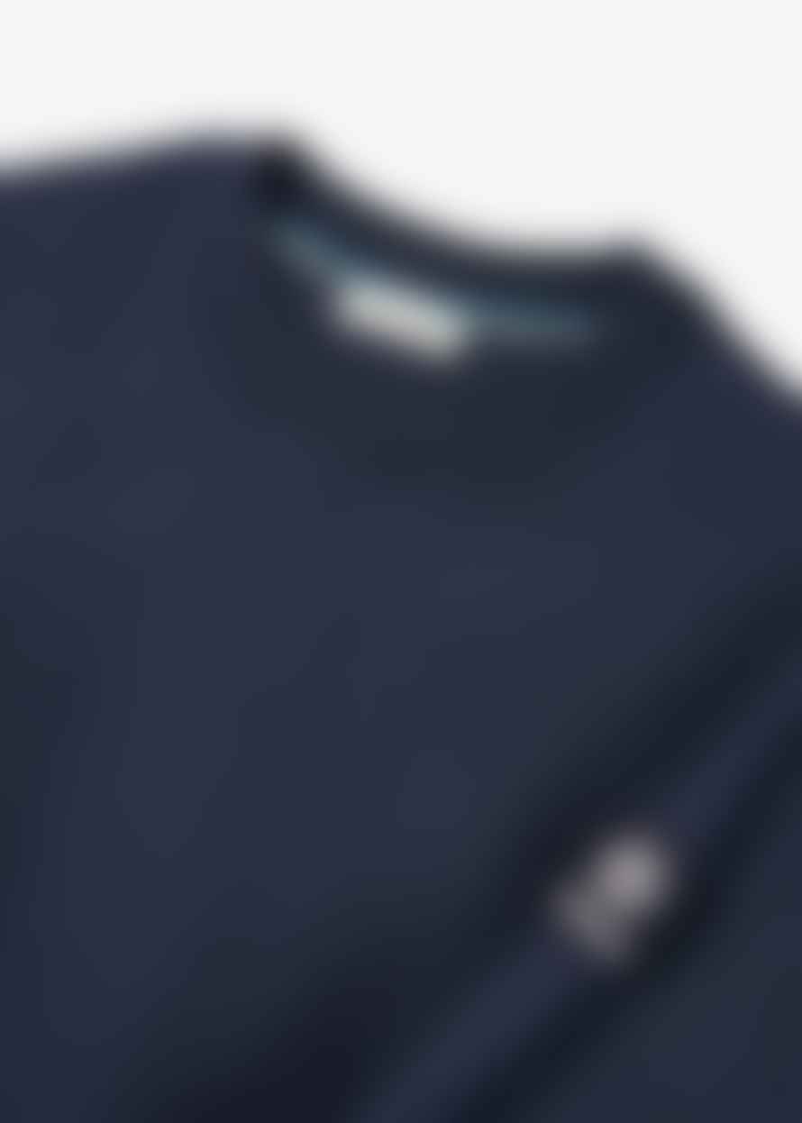 Sandbanks Mens Badge Logo Sweatshirt In Navy