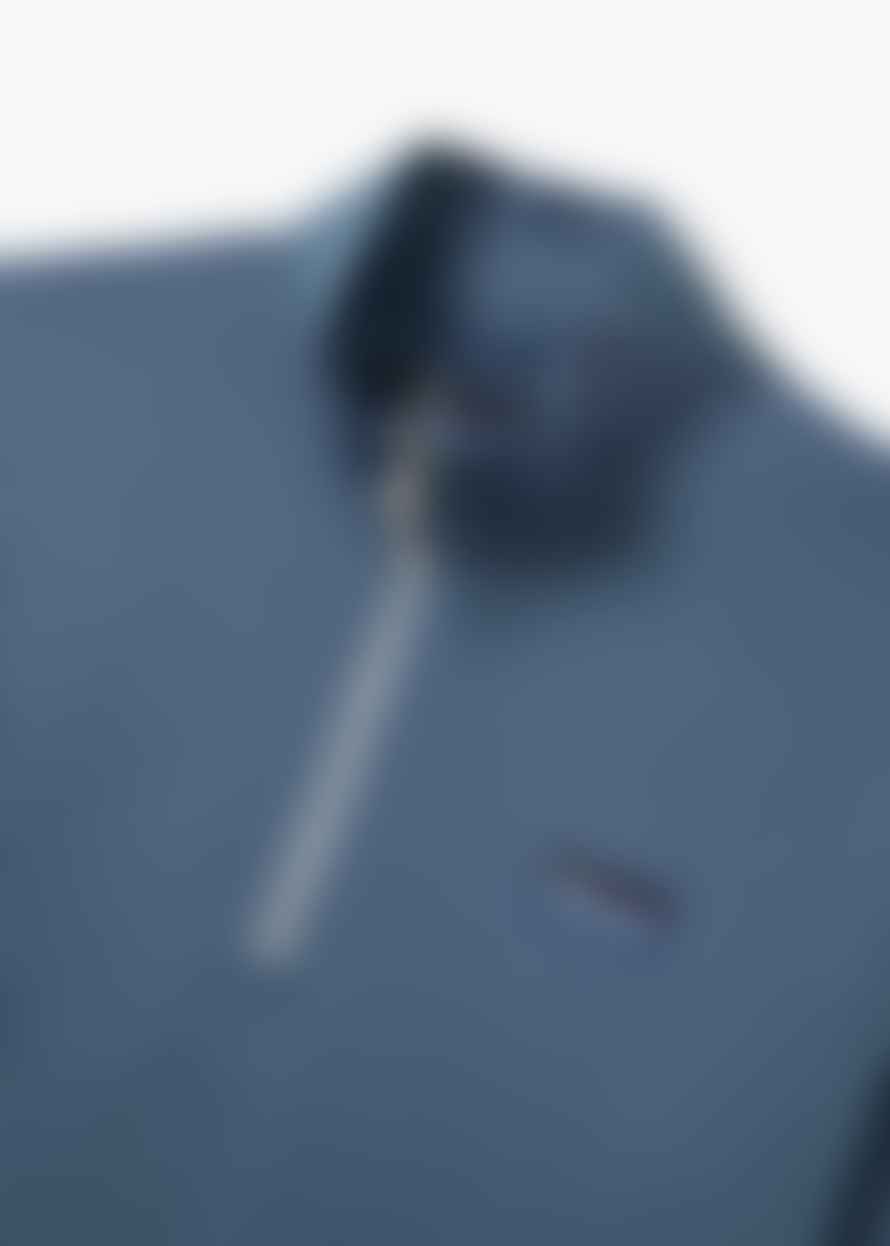 Penfield Mens Washed Funnel Sweatshirt In Blue Horizon