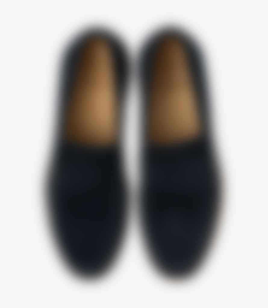 Loake Navy Lucca Suede Loafers