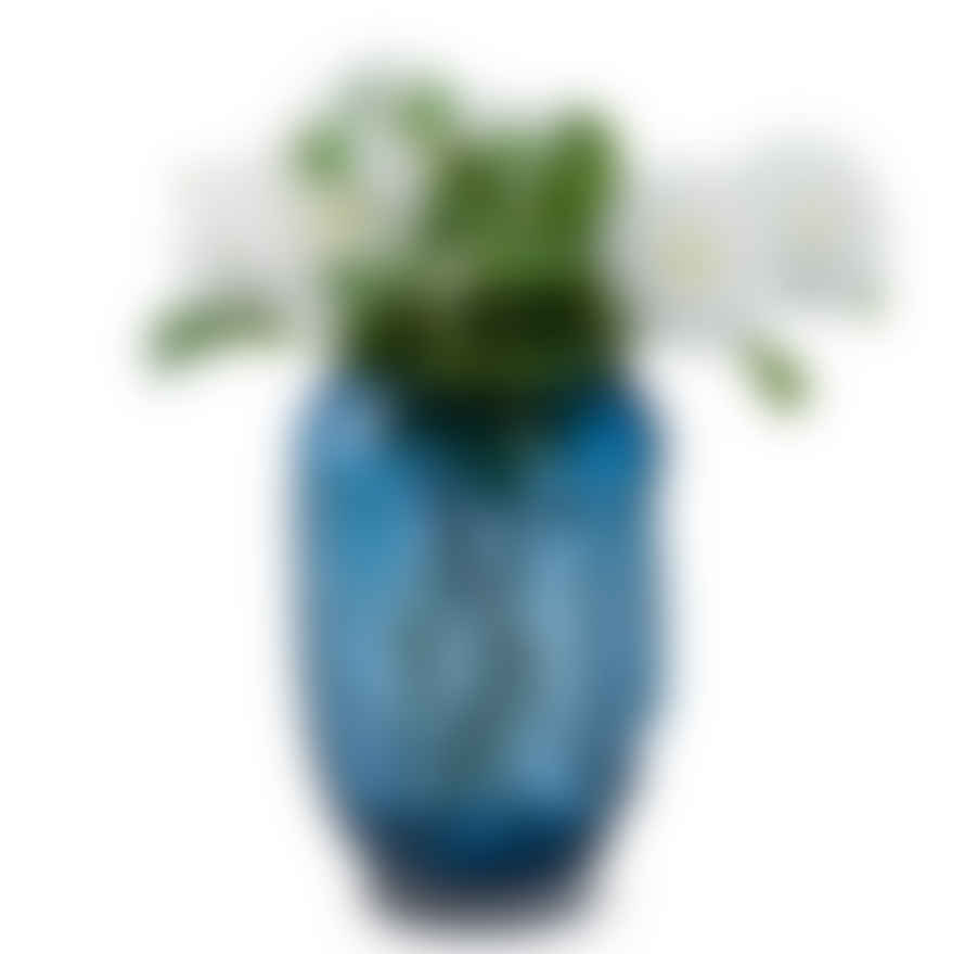 Blue Glass Deco Vase 