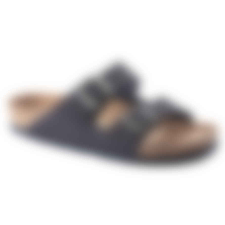 Birkenstock Arizona Vegan Micro Fibre Sandals - Desert Dust Indigo Blue