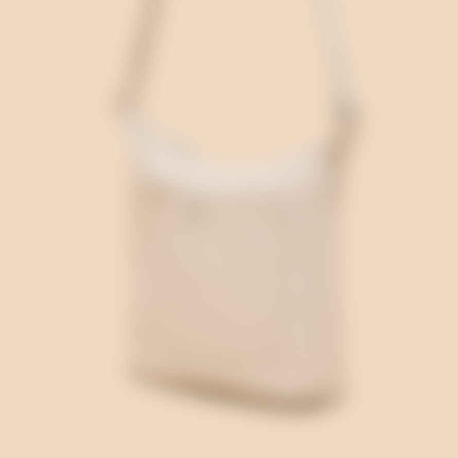 White Stuff Mini Fern Leather Crossbody Bag - Pale Ivory