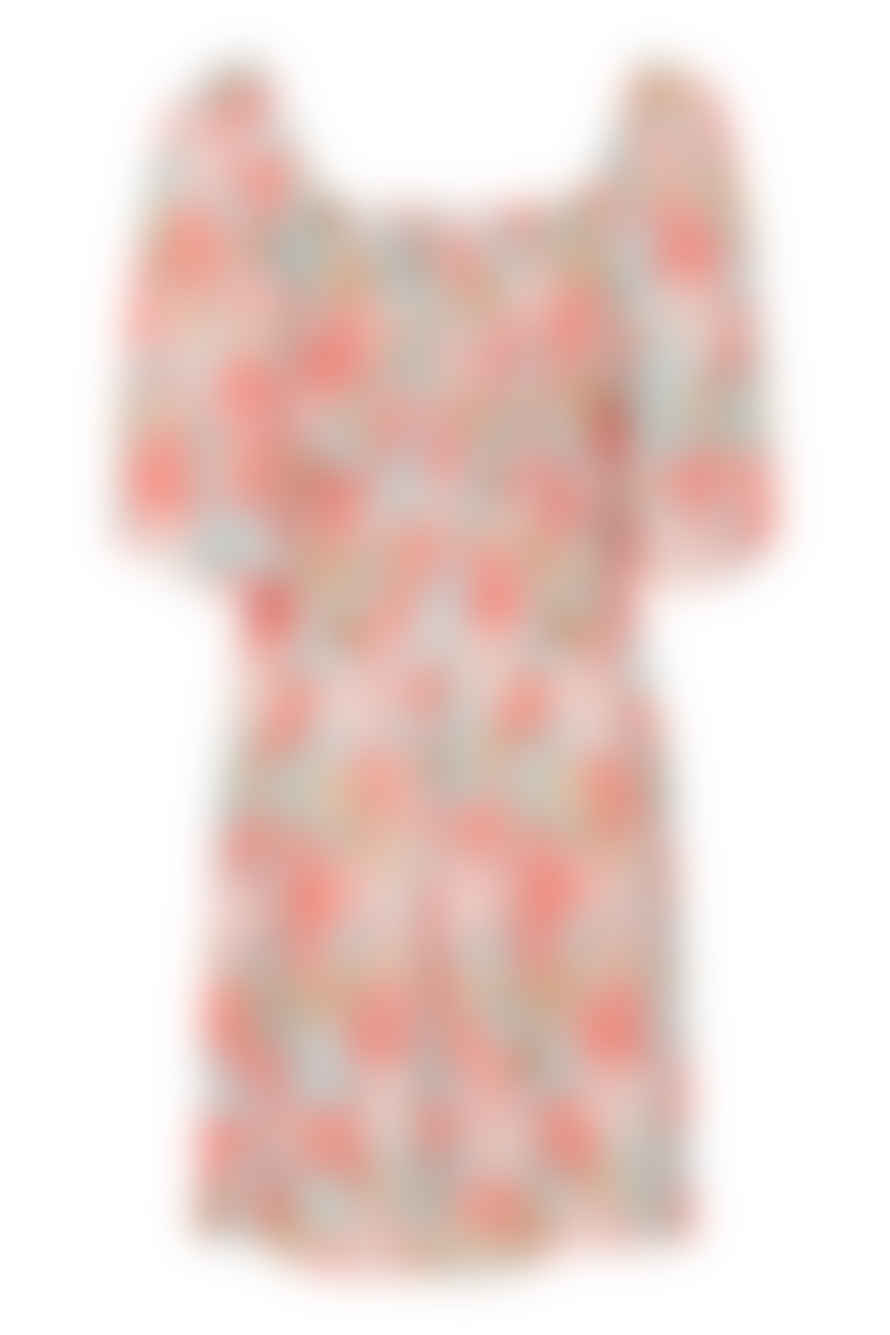 ICHI Sanora Short Dress-Multi Flower-20121263