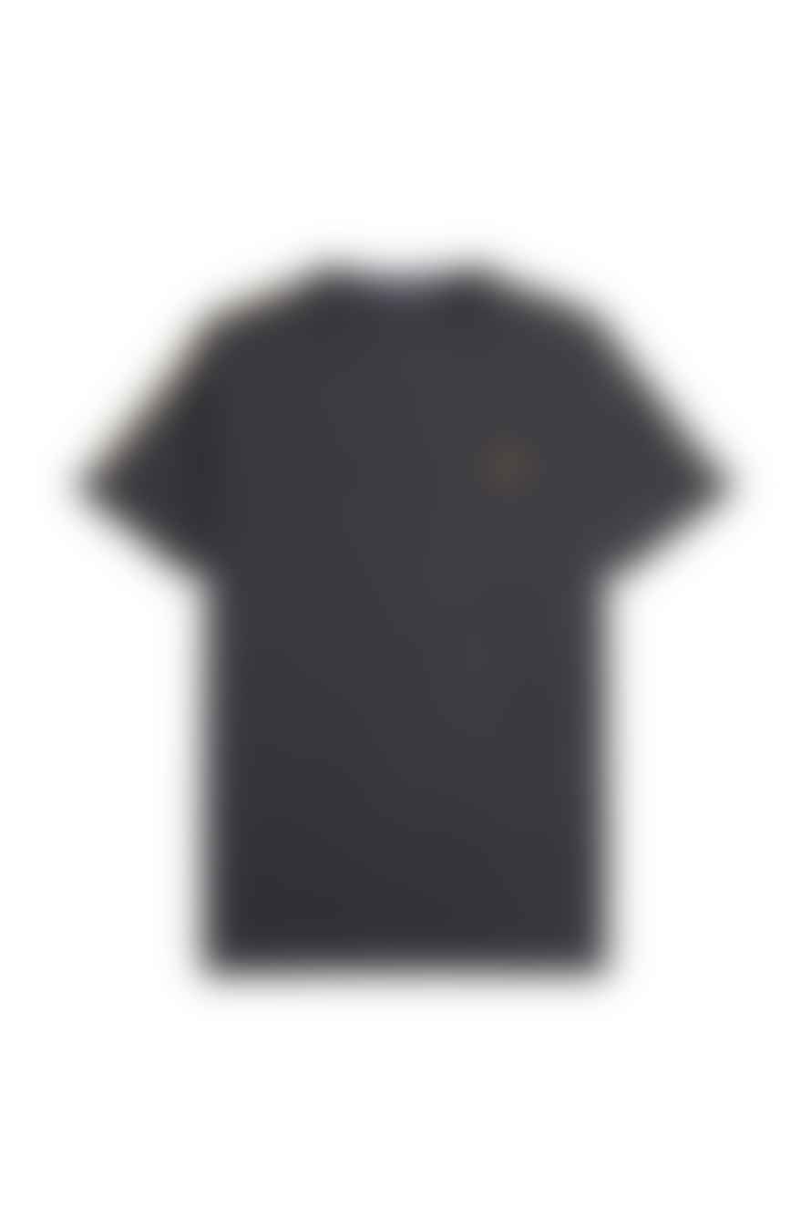 Fred Perry Taped Ringer T-Shirt Anchor Grey / Black
