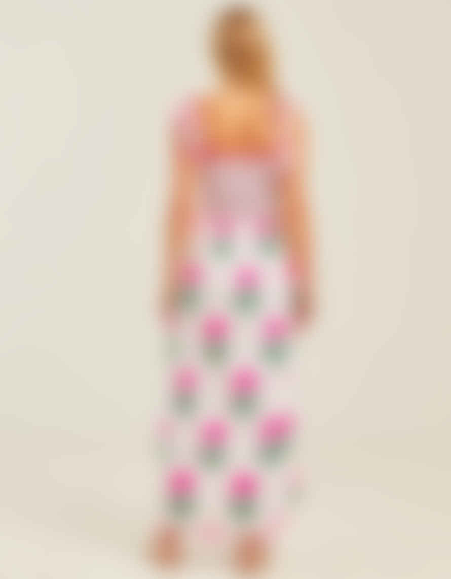 Pink City Prints Ellie Dress - Neon Marigold