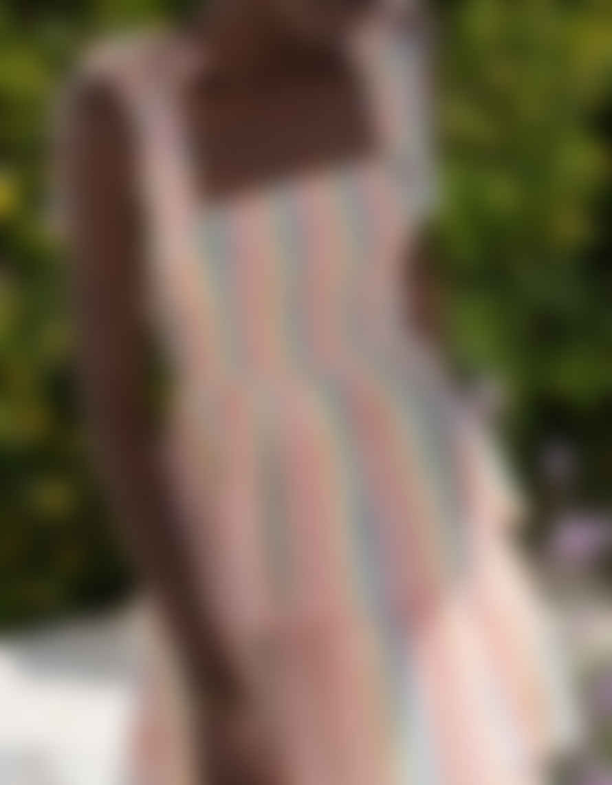 Pink City Prints Zazie Dress - Rainbow Stripe
