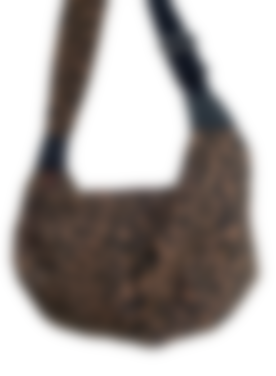 sixton Leopard Print Sling Bag In Dark Brown From
