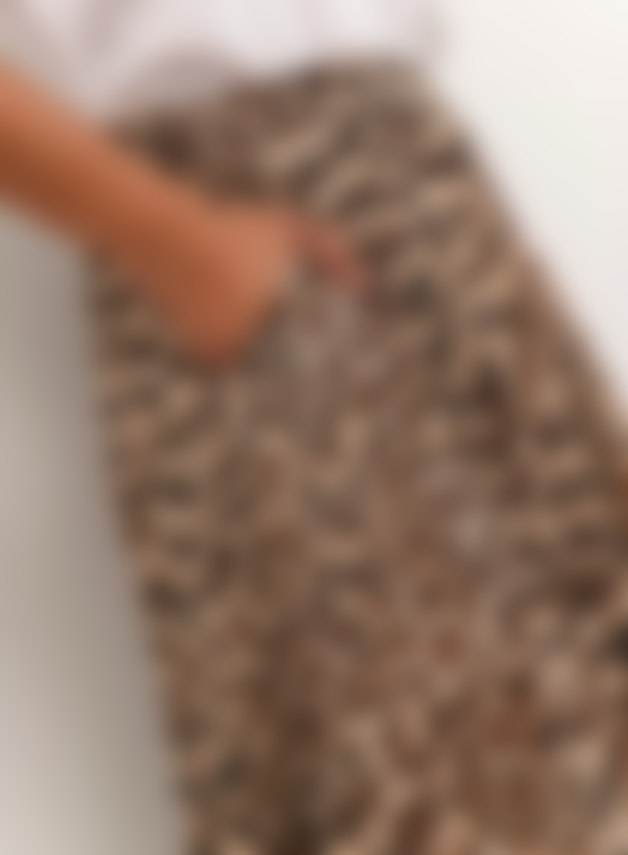 KAFFE Amber Short Skirt In Classic Leopard From